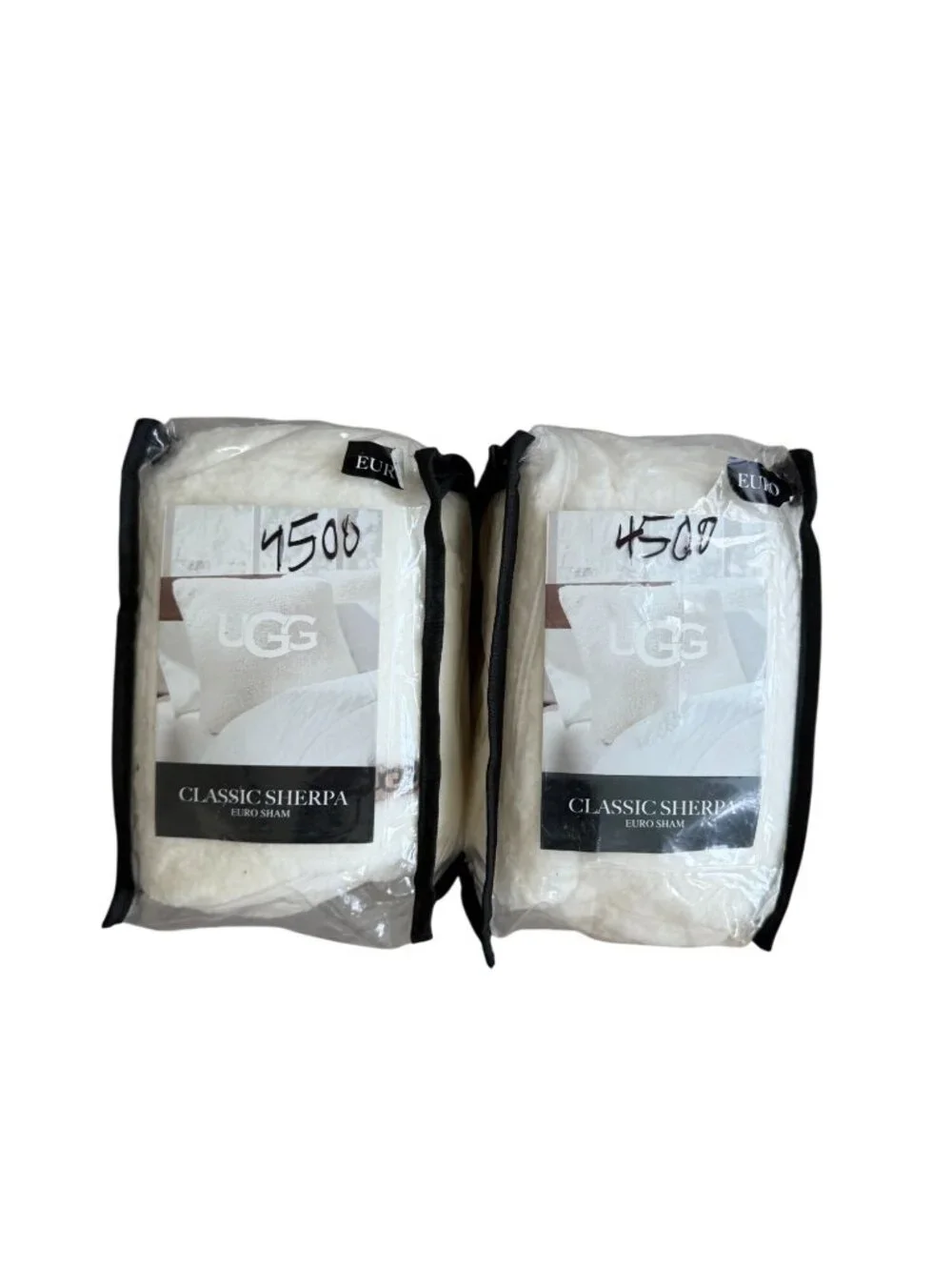 UGG AUSTRALIA Set of 2 Sherpa Euro Pillow Shams NEW NWT